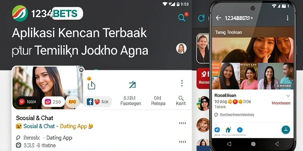 Antarmuka aplikasi Dating App yang ramah pengguna dan intuitif.