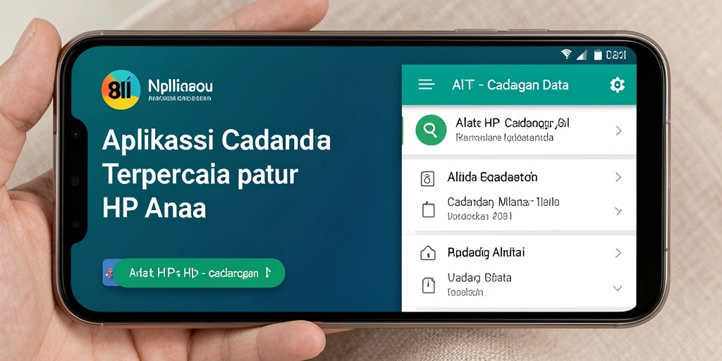 Antarmuka aplikasi 8II yang sederhana dan intuitif untuk cadangan data.