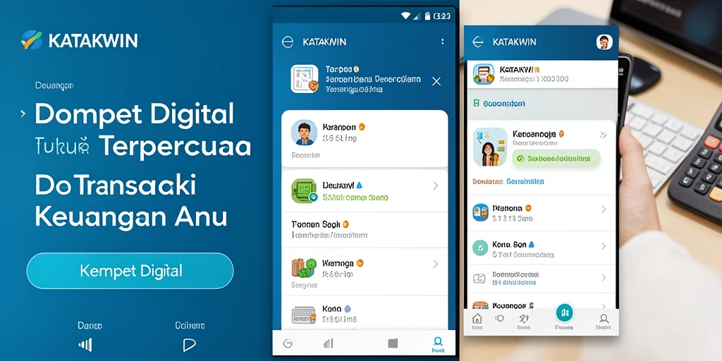 Antarmuka KATAKWIN yang modern dan mudah digunakan.