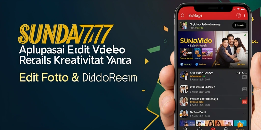 Tampilan antarmuka SUNDA777 saat mengedit video Reels dengan berbagai fitur.