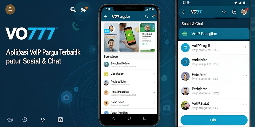 Antarmuka VO777 menunjukkan panggilan VoIP yang lancar dan intuitif.